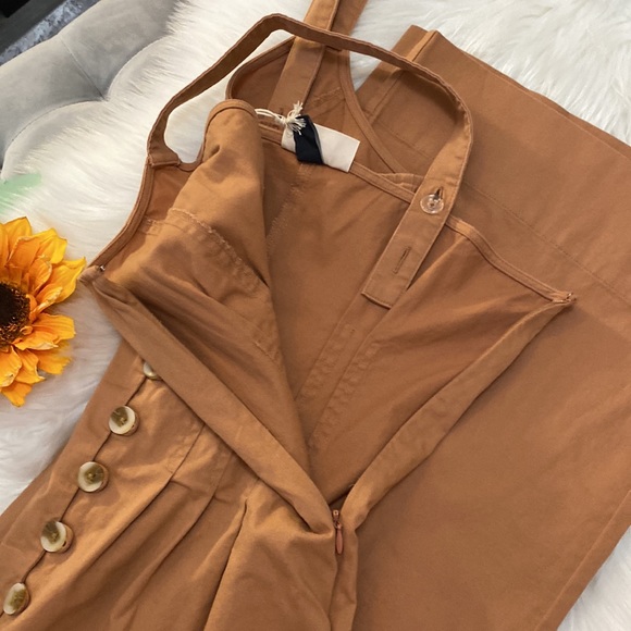 NEW! Button front Wide Leg Jumper Iced Tea Color Sz 8 - Picture 3 of 5